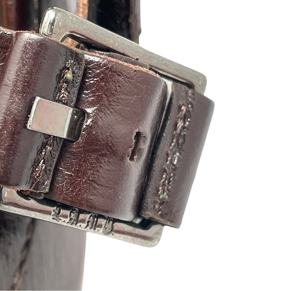 Gwen Stefani L.A.M.B. Finsbury Round Toe Criss-Cross Leather Stiletto Heels - Picture 8 of 10